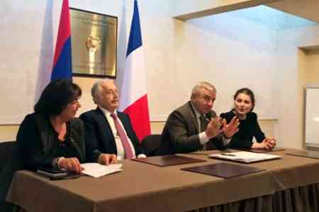 The meeting of Artsakh parliament speaker with Armenian Ambassador to  France took place in Paris